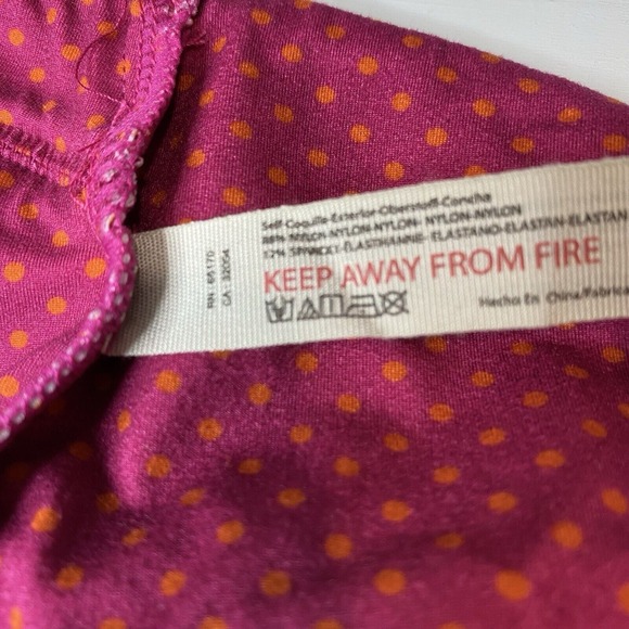 intimately free people Polka dot bralette Pink And Orange Cut Out Detail Size M - Picture 11 of 12